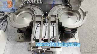 কাস্টমাইজড স্বয়ংক্রিয় 304 স্টেইনলেস স্টীল বৈদ্যুতিক সংযোগকারী মেটাল পিন ভাইব্রেটিং বোল ফিডার